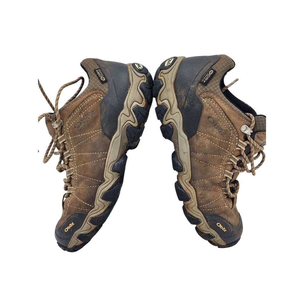 Oboz Shoes Womens 9 Waterproof Hiking Trail Low Leather Brown Trekking Outdoors - Picture 13 of 16